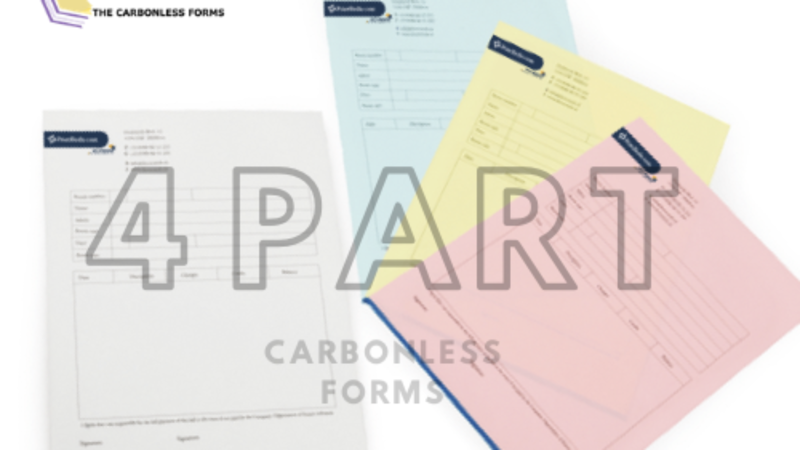 4 Part carbonless forms