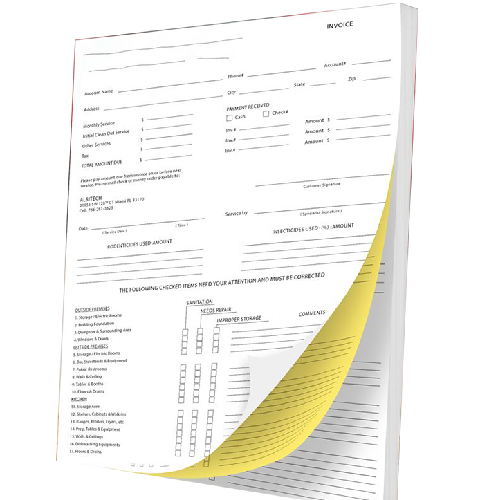 Custom 4 Part Carbonless Forms - thecarbonlessforms