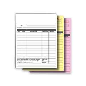 Custom 5 Part Carbonless NCR Forms