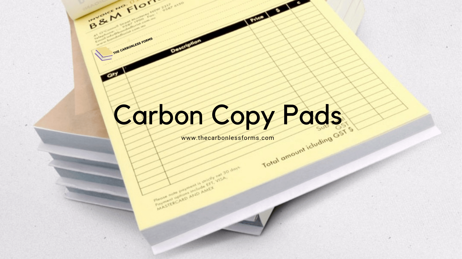 custom carbon copy pads